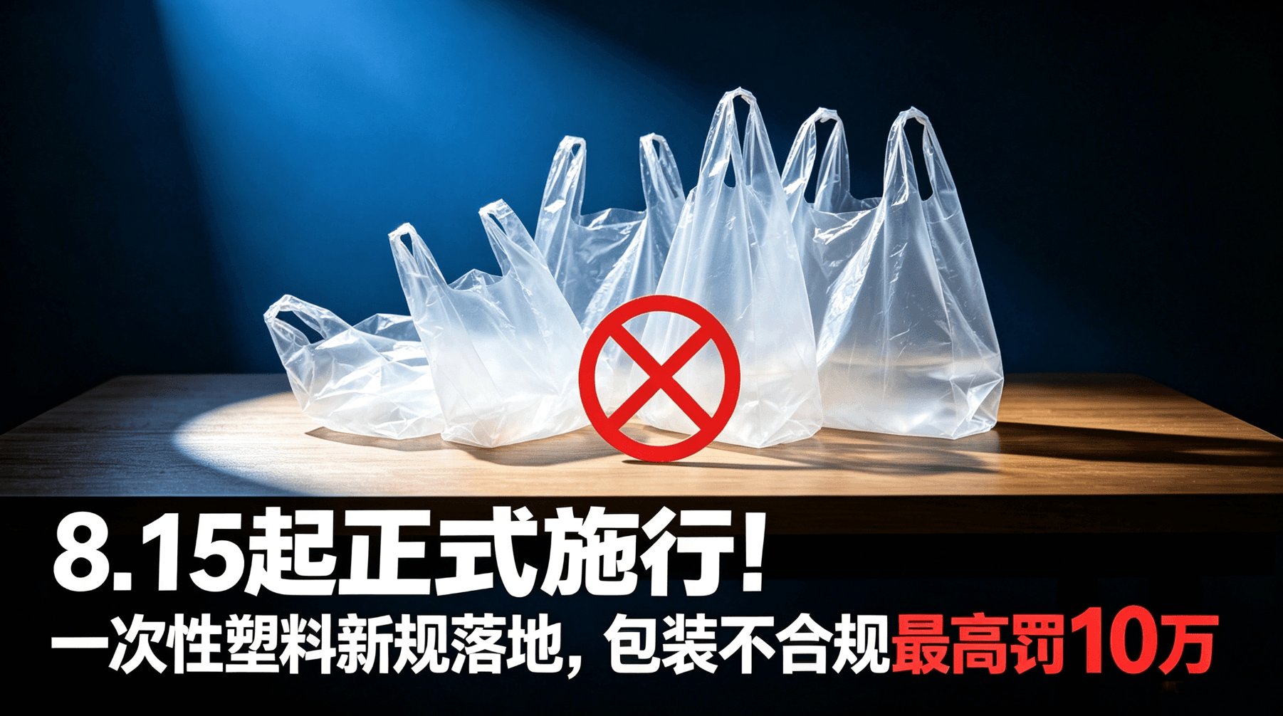 8月15日正式施行！一次性塑料新规落地，包装不合规最高罚10万