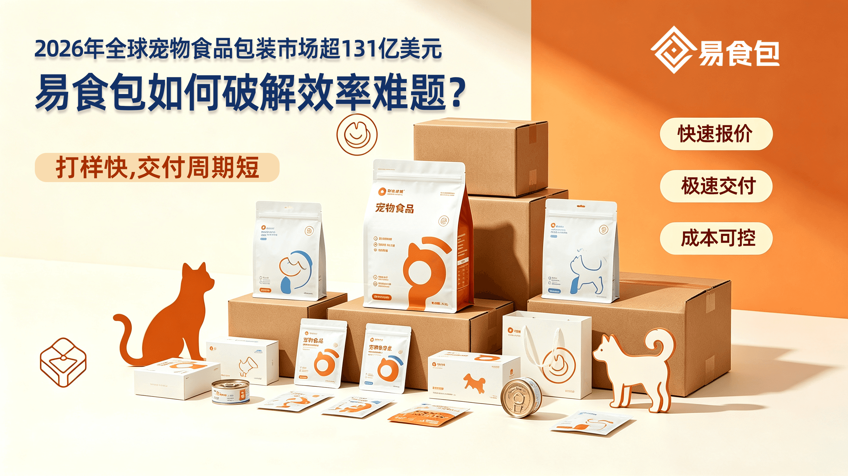 超百亿美元宠物包装市场，易食包如何破解效率难题？